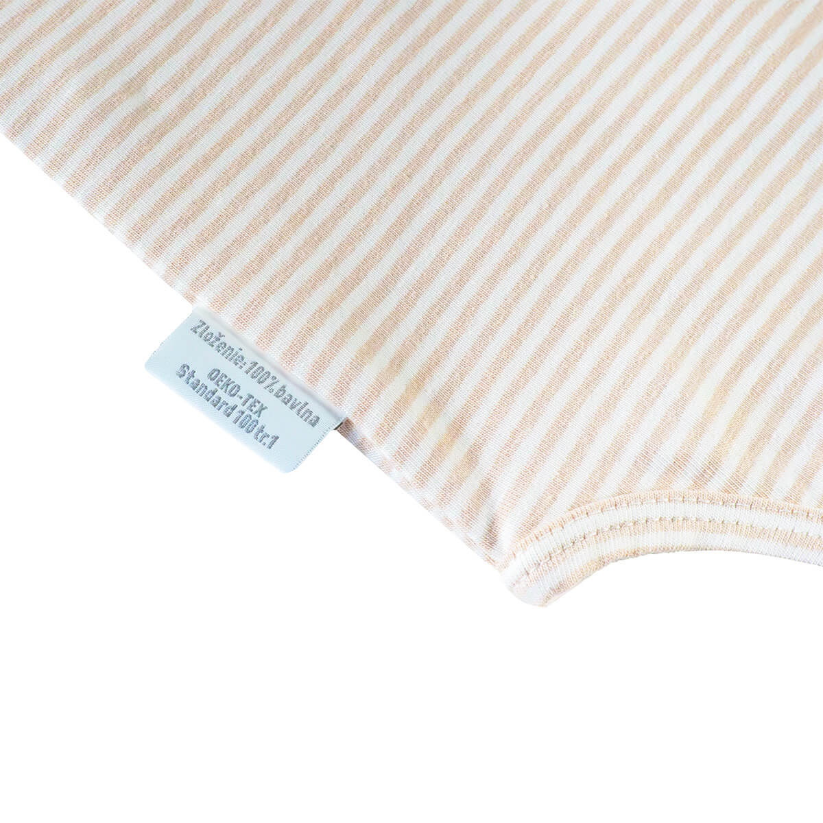 Body s dlhým rukávom SOFTELLO - béžový prúžok – Obrázok 3