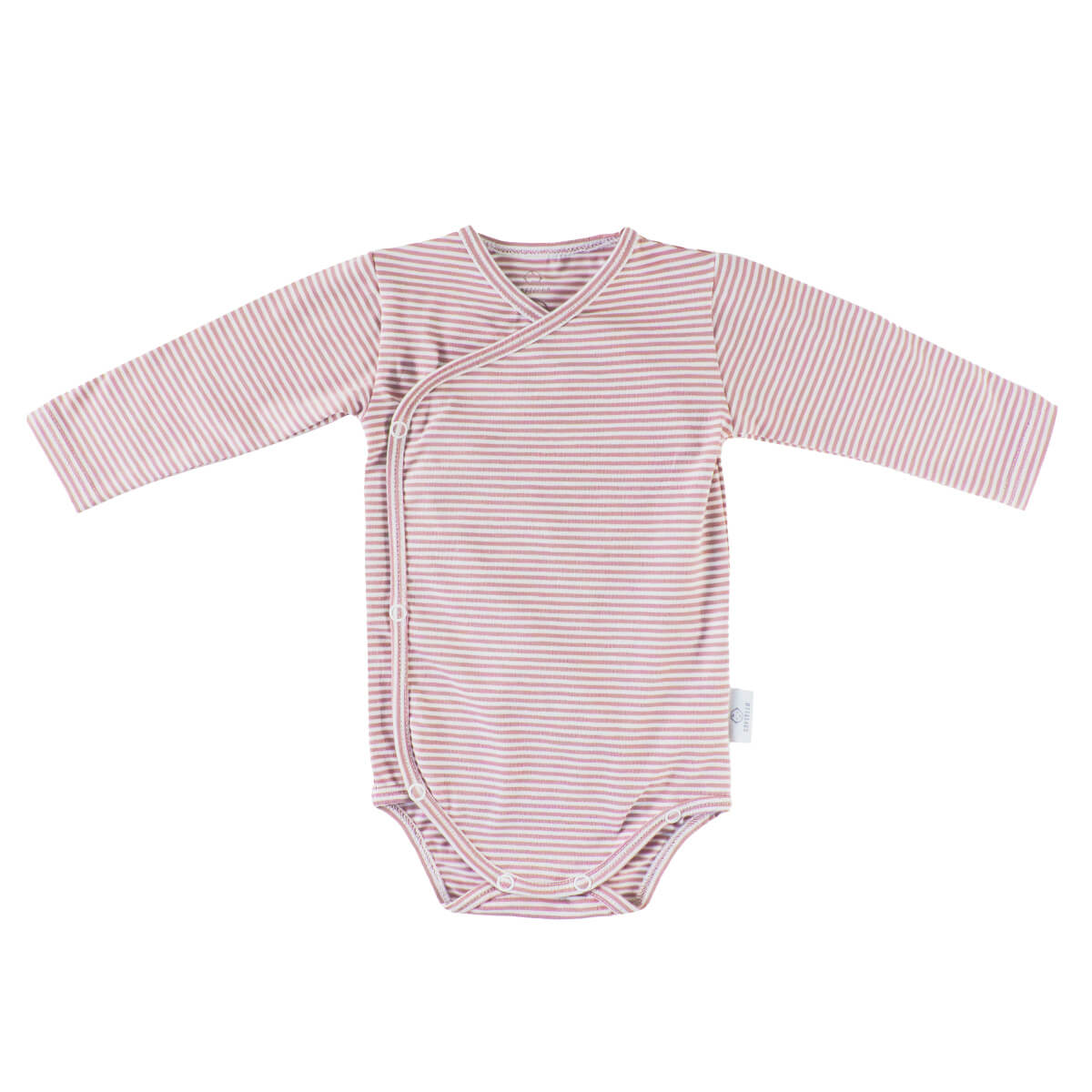 Body s dlhým rukávom SOFTELLO - ružový prúžok