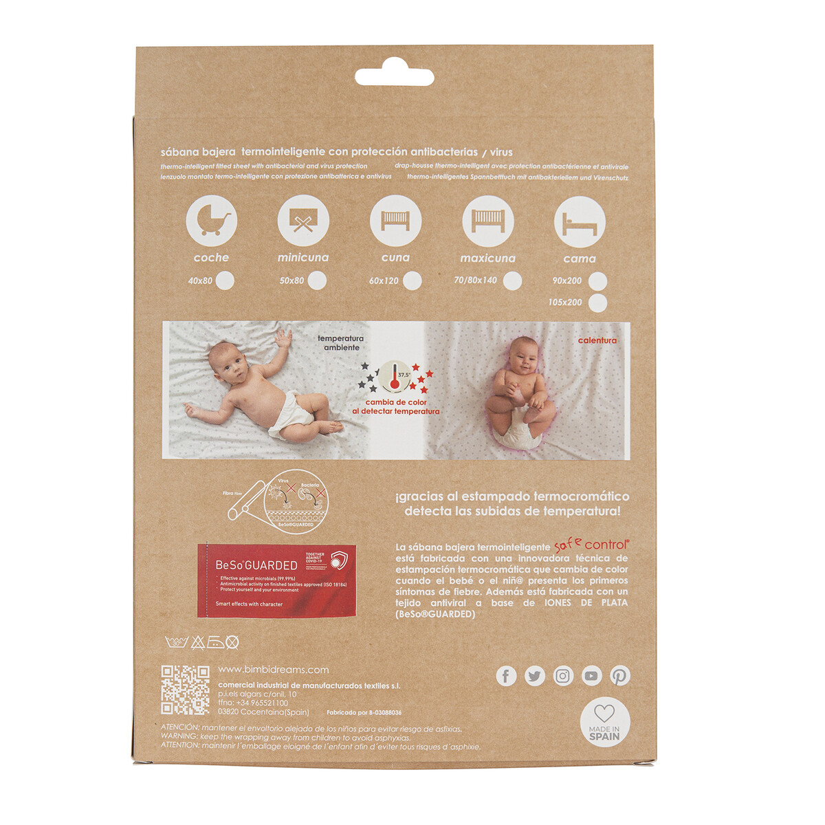 Plachta Safe Control 60x120cm - BIMBIDREAMS – Obrázok 2