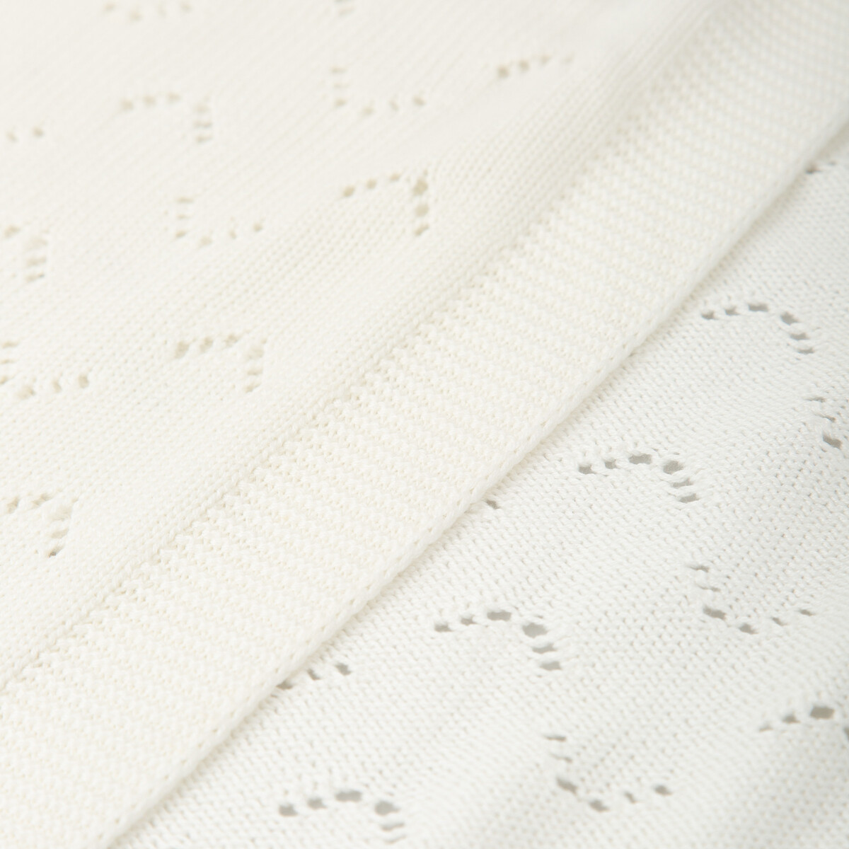 Pletená bambusová deka BIMBIDREAMS - NEWA01 WHITE – Obrázok 2