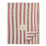 Pletená bambusová deka BIMBIDREAMS STRIPES04 TERACOTA