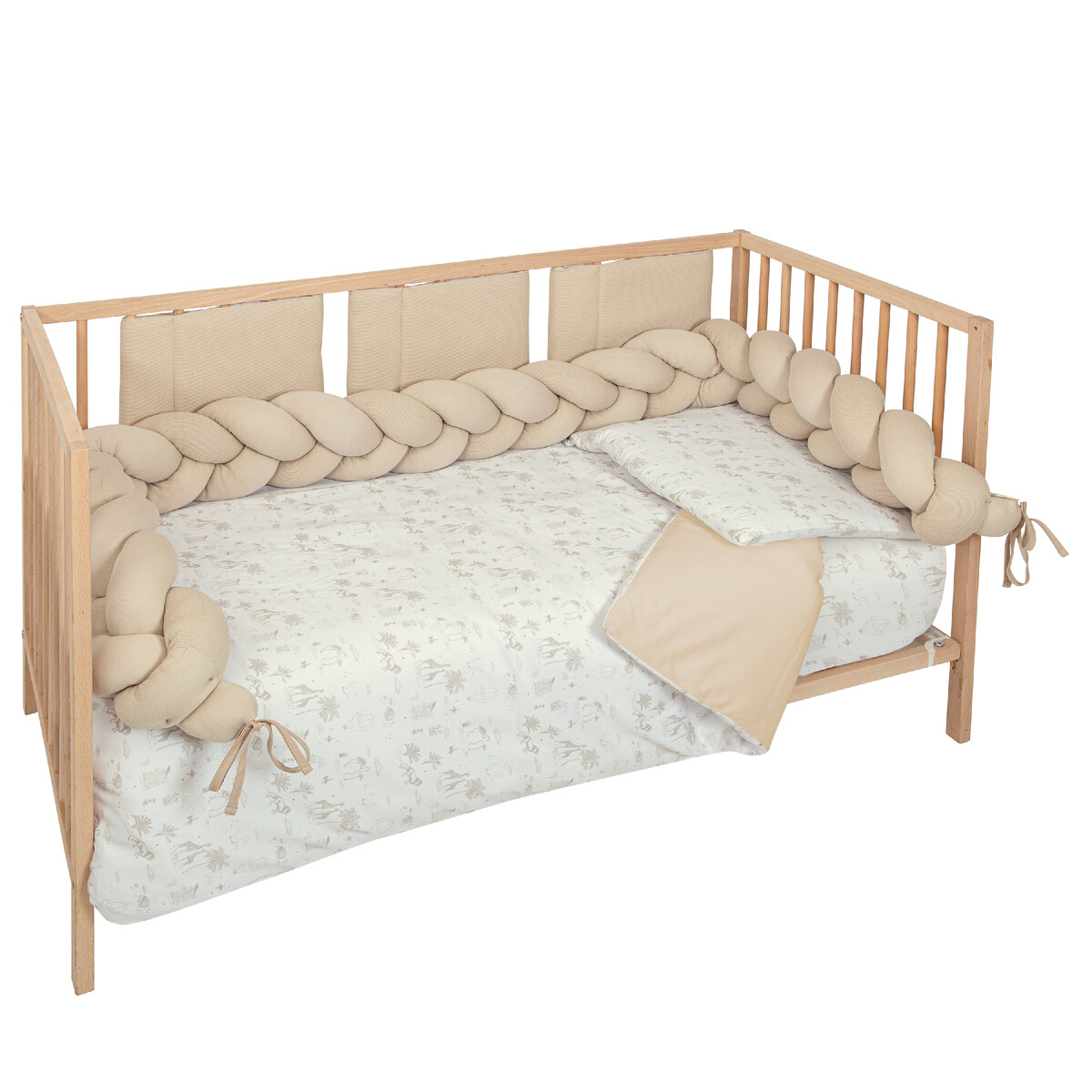 Mantinel pletenec 210cm BIMBIDREAMS - TEX00 BEIGE – Obrázok 2