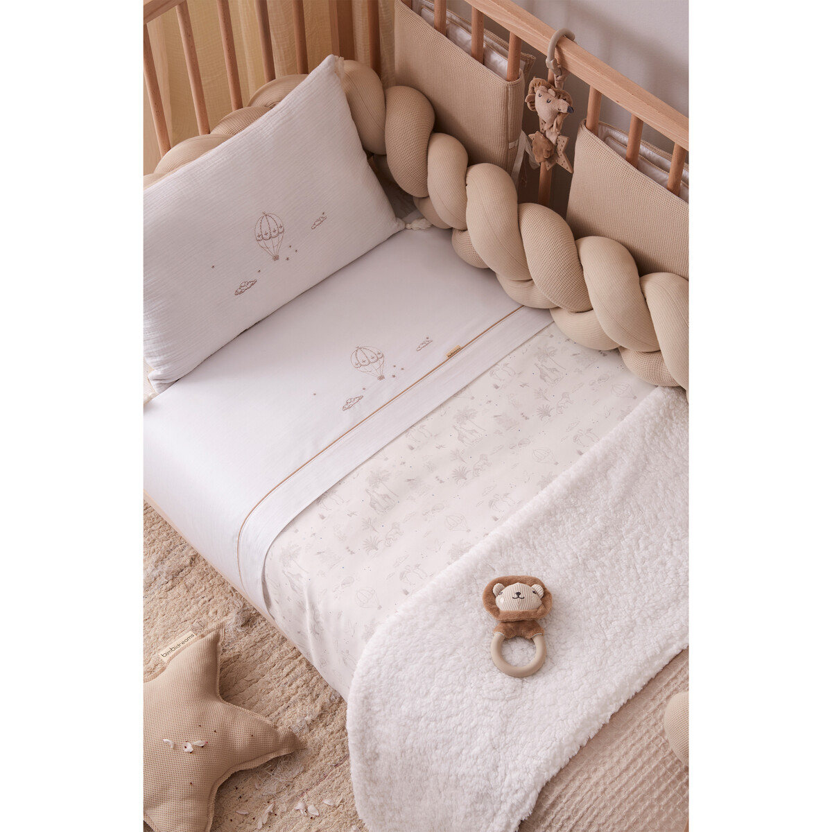 Mantinel pletenec 210cm BIMBIDREAMS - TEX00 BEIGE – Obrázok 3