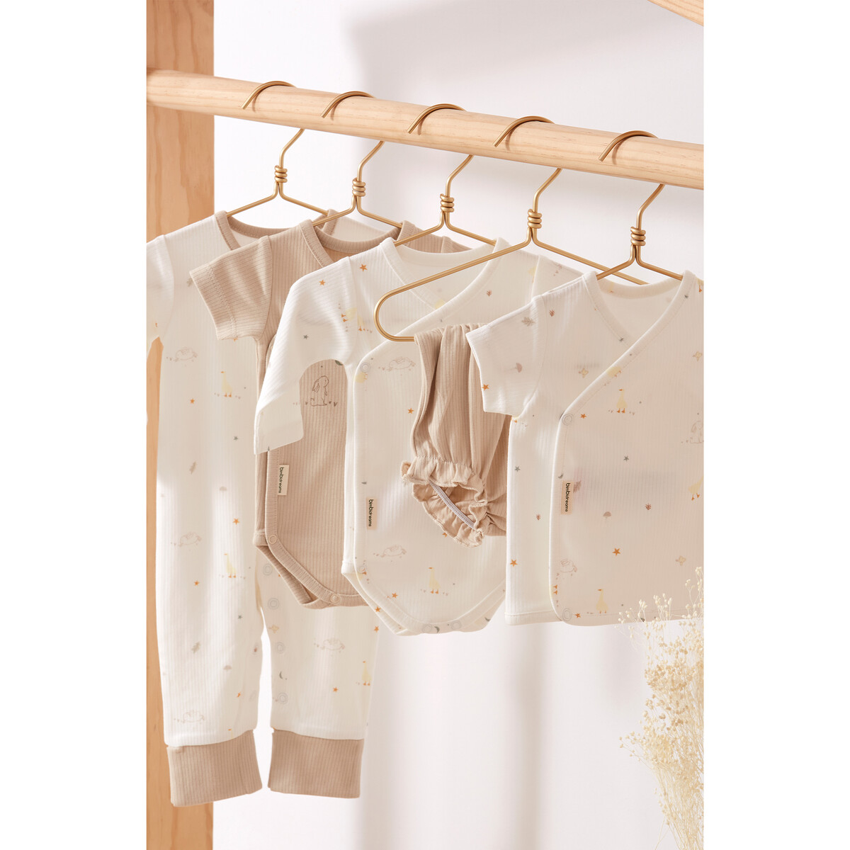 Body s krátkym rukávom BIMBIDREAMS 2ks - Happy Forest – Obrázok 3