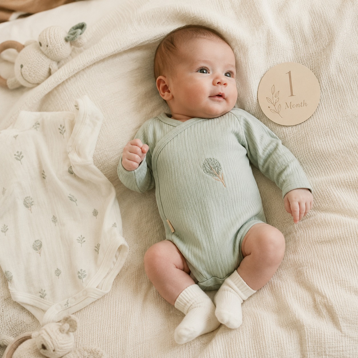 Body s dlhým rukávom BIMBIDREAMS 2ks - Blue Sky – Obrázok 4