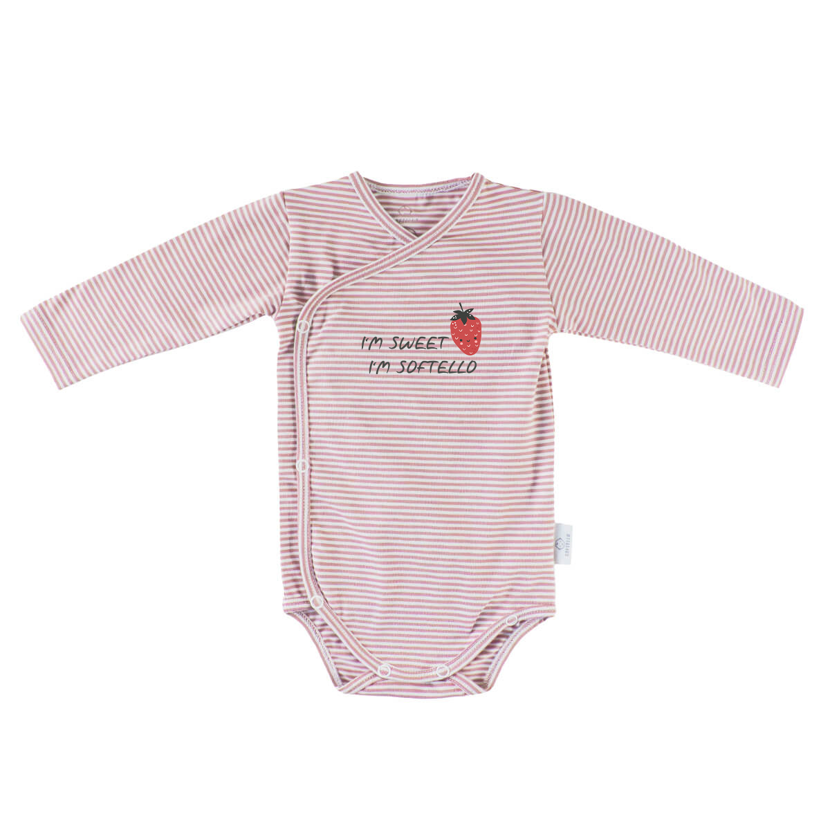 Body s dlhým rukávom SOFTELLO - jahôdka