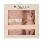 Darčekový set BIMBIDREAMS RABBIT - PINK BLANKET