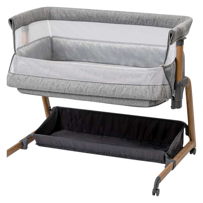 Detská prenosná postieľka 50x90cm FreeON Bliss - sivá – Obrázok 2