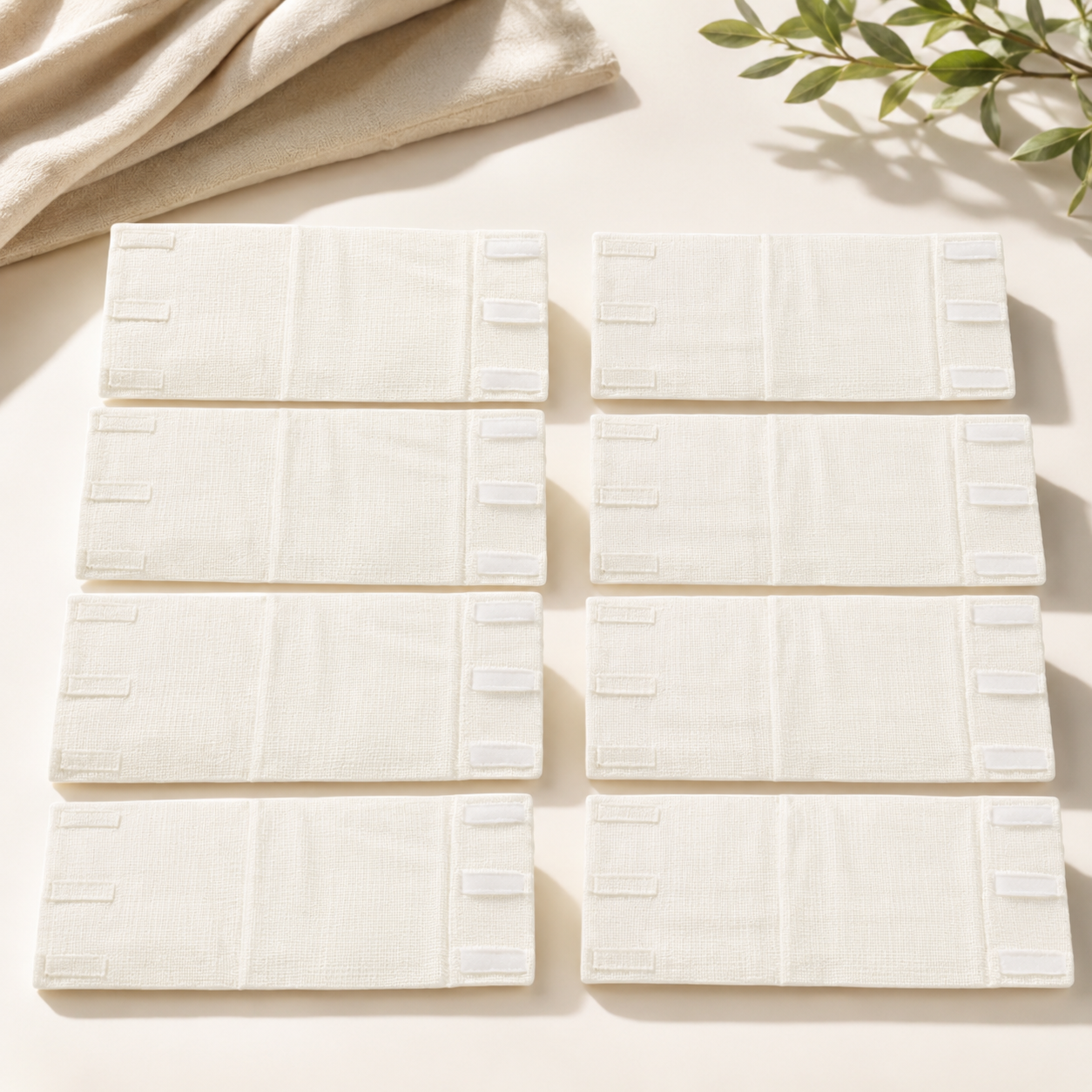 Ochranné panely BIMBIDREAMS 8ks 25x70cm - TEX01 WHITE – Obrázok 4