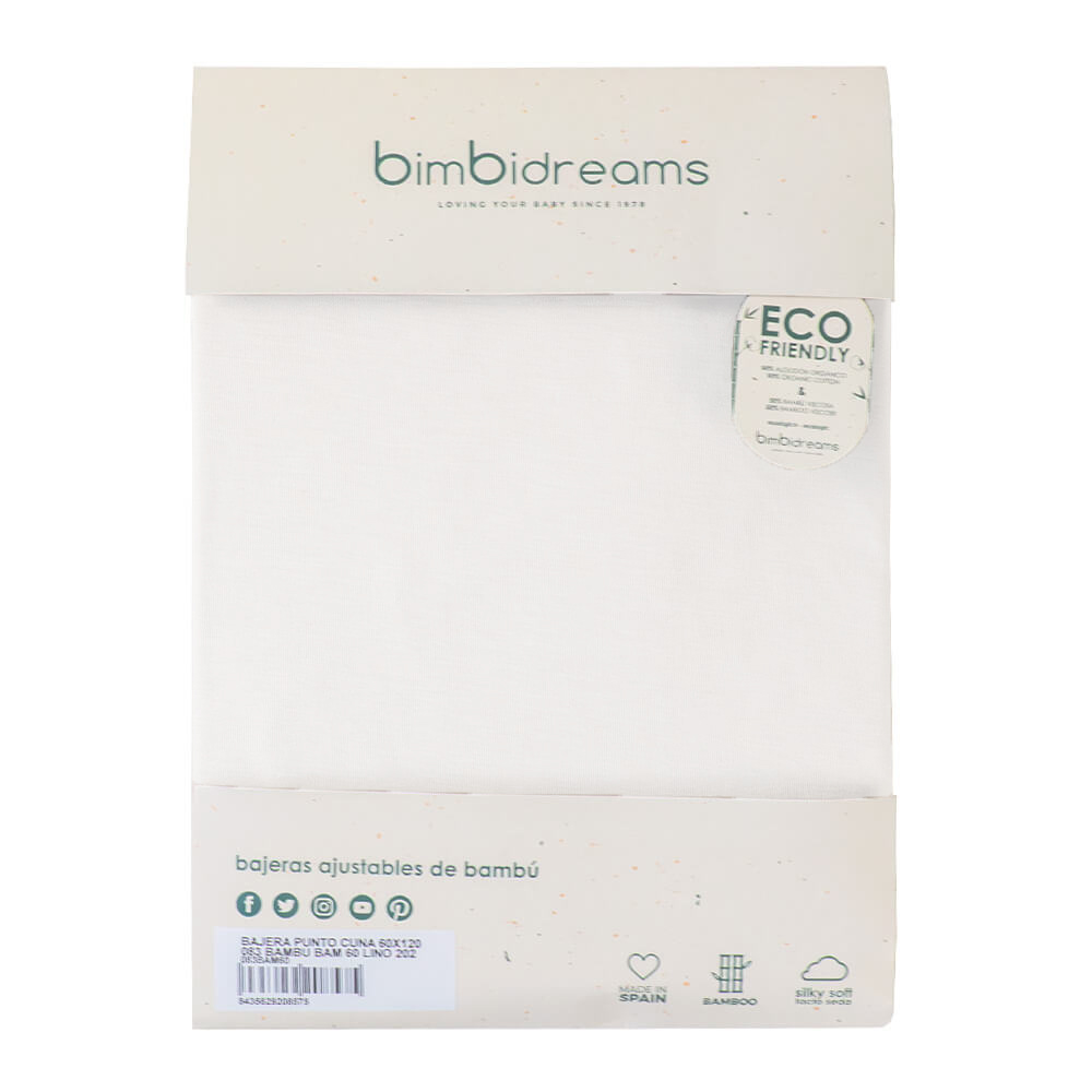 Plachta 60x120cm bambusová BIMBIDREAMS - LIST WHITE