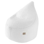 Bouclé sedací vak pre deti SOFTELLO - biely