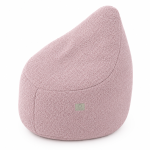 Bouclé sedací vak pre deti SOFTELLO - ružový