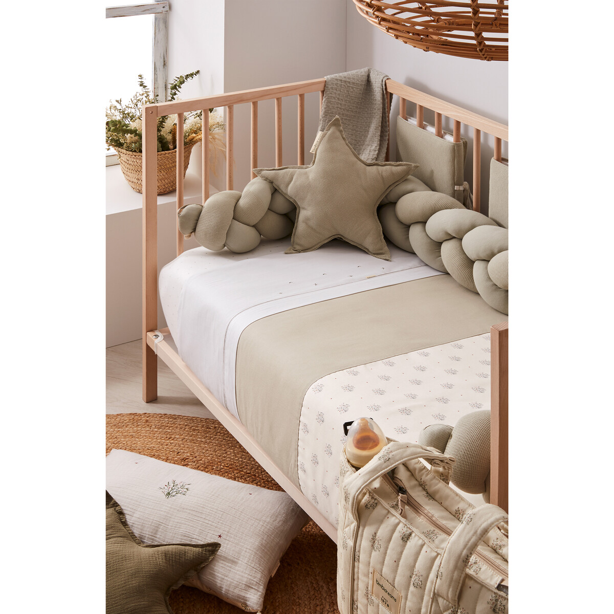 Vankúš hviezda BIMBIDREAMS - WAF06 OLIVE – Obrázok 2