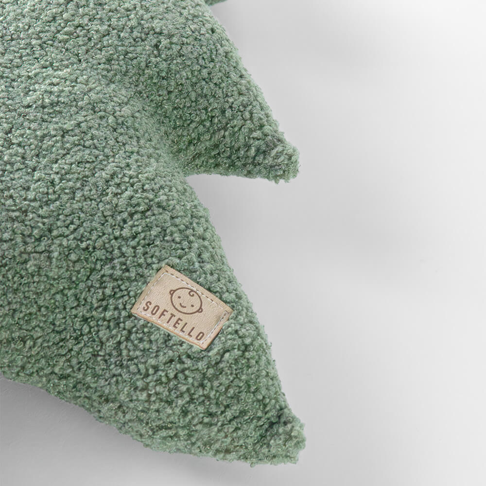 Bouclé vankúš stromček SOFTELLO - olivový – Obrázok 2